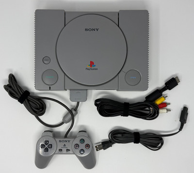Sony PlayStation 1 PS1 Console Bundle w/ Controller & Cables - NTSC-J Grade A
