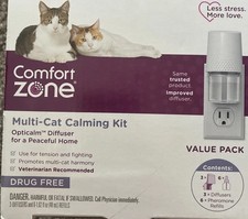 3 DIFFUSERS 6 REFILLS Comfort Zone Multi Cat Calming Kit Value Pack NEW