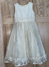 Cinderella Sz 6X Party girls White Wedding 1st Communion Special Occasion Dress