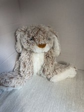 Melissa Doug Burrow Bunny Tan and White Floppy Ear Plush Stuffed Animal