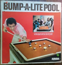 VERY RARE Vintage Bump A Lite Pool Light-Up Bumper Tabletop Game Aurora 1973