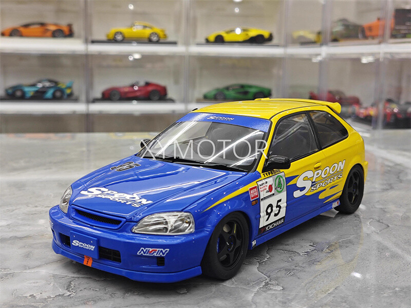 MH Motorhelix 1/18 Honda Civic Type R EK9 spoon #95 Model