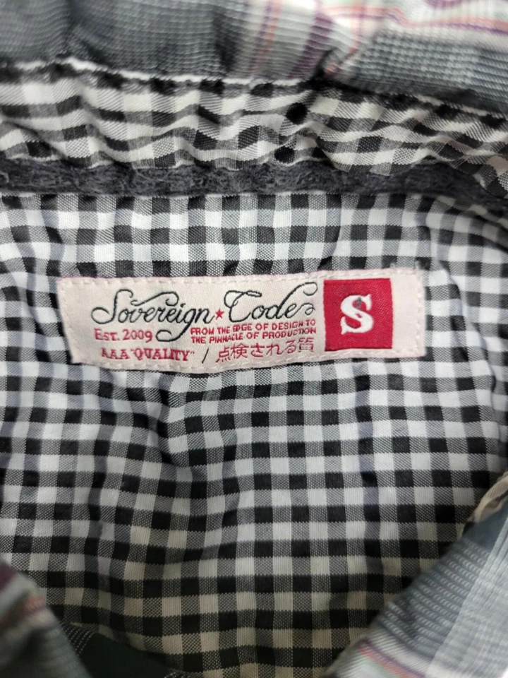 Sovereign Code Button Up Snap Western Long Sleeve Shirt Men's Small - Image 2 of 4