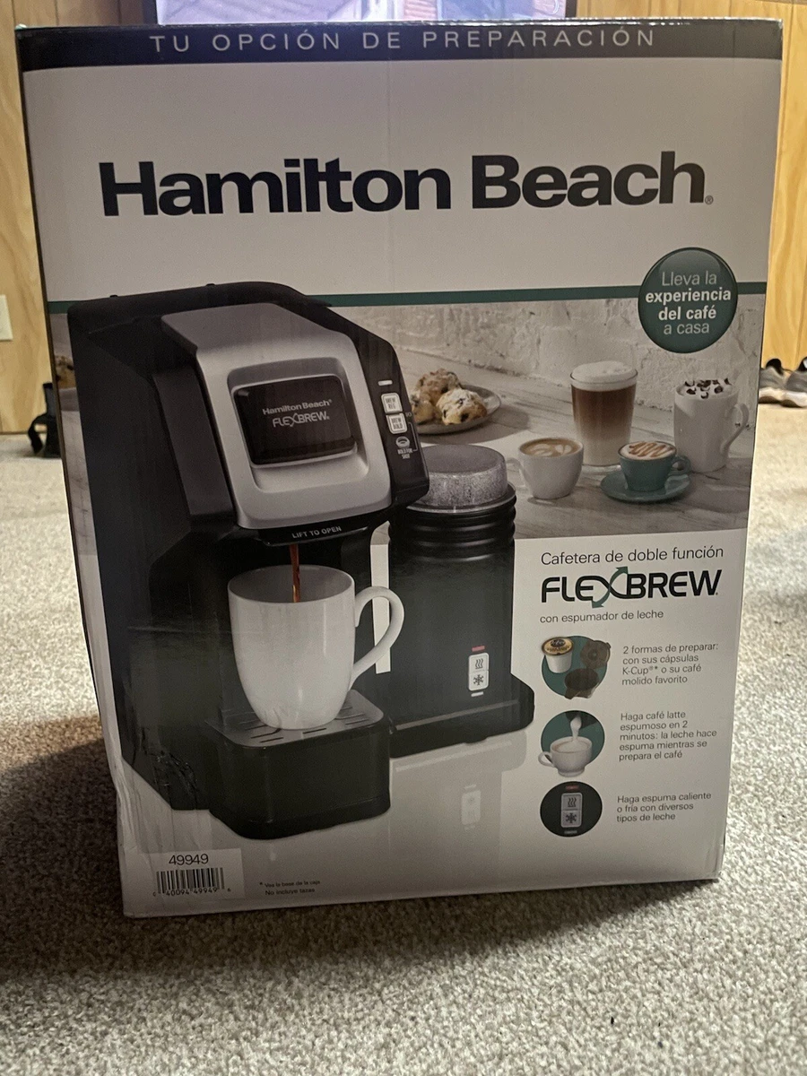 Hamilton Beach FlexBrew Dual Coffee Maker with Milk Frother - Black