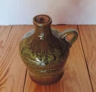 Vintage Small Pottery Ceramic Decorative Demijohn for Distillates Spirits 1980s