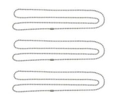 Lot 20 BALL CHAIN Necklace 24"  2.4mm Bead NPS (for Dog Tags / Pendants / Keys)