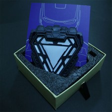 Avengers Iron Man MK50 Arc Reactor 1:1 LED Wearable Chest Lamp Resin Model Props