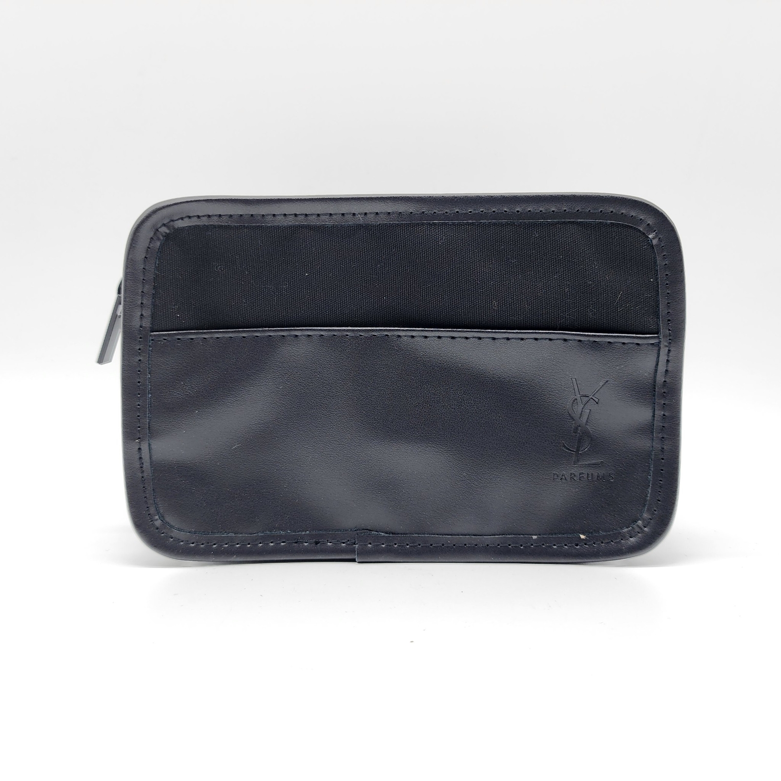 SAINT LAURENT YSL Parfums Borsa Cosmetica Uomo Toilette Nero NUOVA