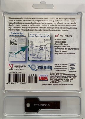 1966 Ford and Mercury Shop Manual (USB) | eBay