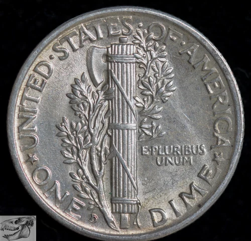 1939 D Mercury Dime, Almost Uncirculated+ Condition, Silver, Free Shipping C6579