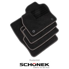 SCHÖNEK Veloursmatten Textilmatten Fußmatten für FIAT 500e 322 ab 10.2020 4-tlg