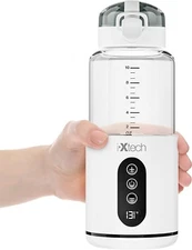 IXTECH Portable Water Warmer for Baby Formula, Milk Warmer for Travel, 10 OZ