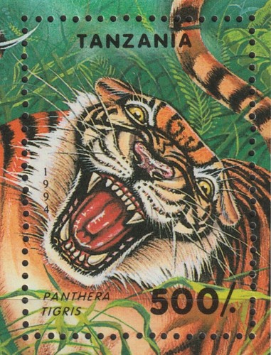 Tanzania 1994 Set of 7 & Souvenir Sheet #1287-94 Endangered Species - MNH - Picture 10 of 10