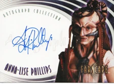 Farscape Through the Wormhole Auto Autograph A64 Anna-Lise Phillips as Nilaam