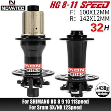 Novatec D791SB/792SB HG Freehub Road Bicycle Disc Hubs 100*12MM 142*12MM 28 24H