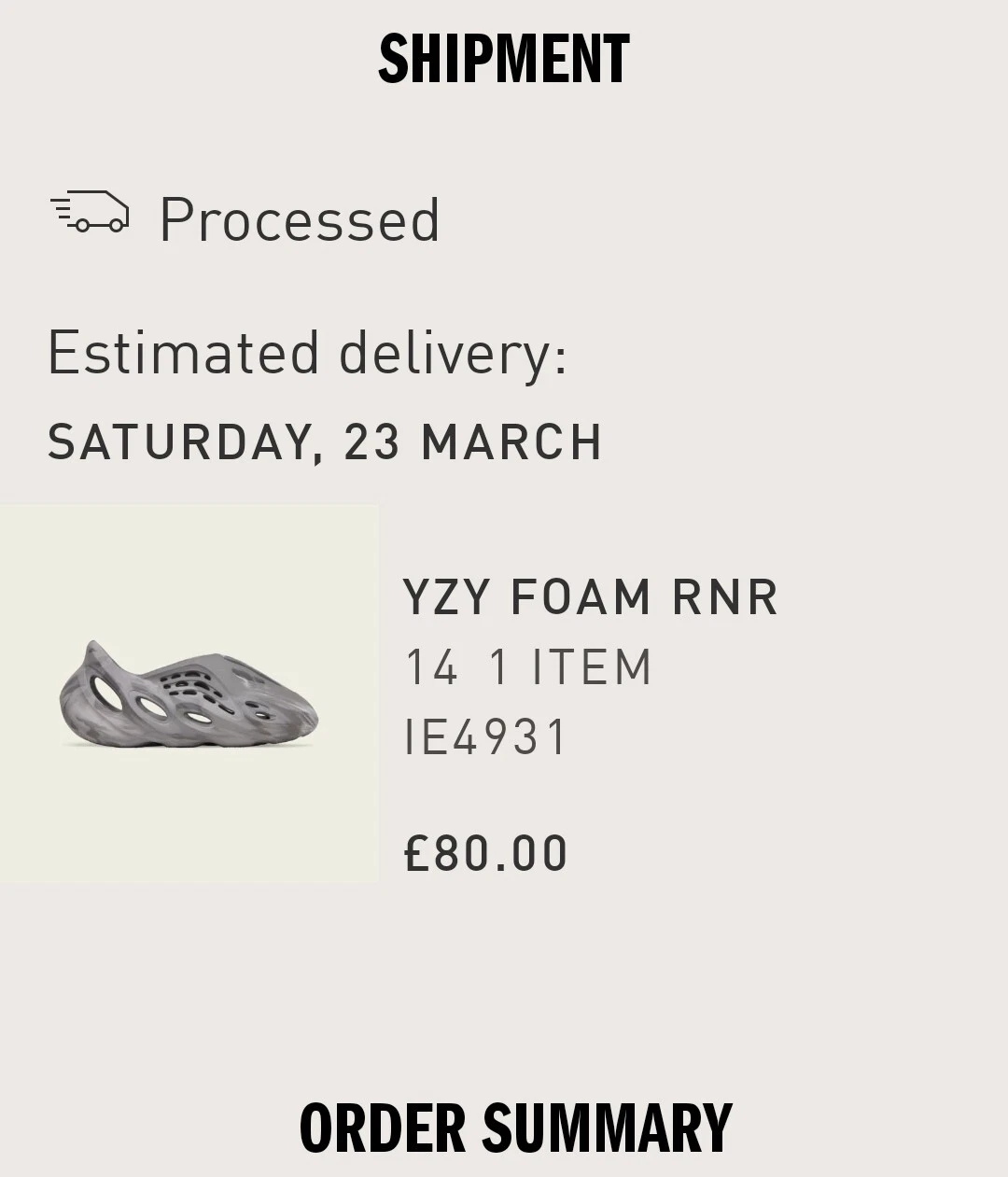Adidas Yeezy Foam Runner Mx granito UK 14