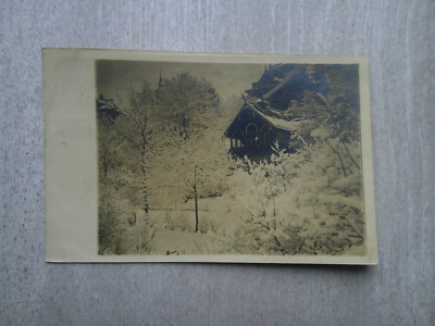 AK Aue Erzgebirge FOTO Gasthof Gaststätte Villa im Winter Schneeberg Schlema