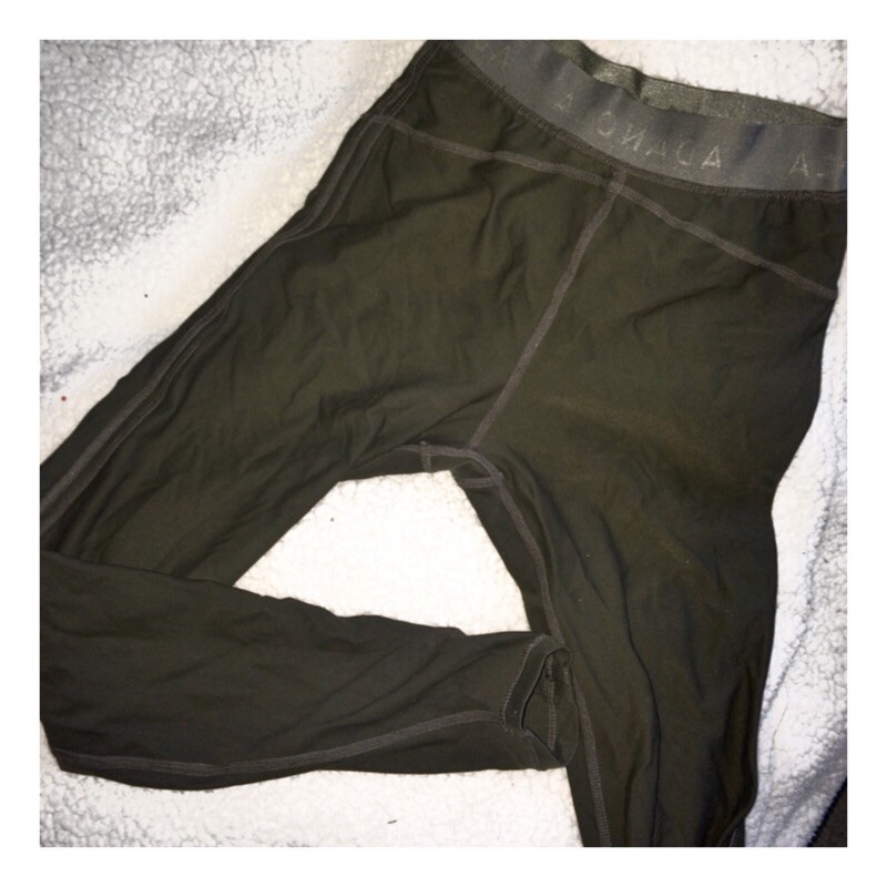 Adanola olive green leggings size xs eBay