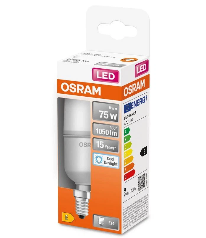 OSRAM E14 STAR STICK LED Lampe in Kolbenform 9W wie 75W 6500K kaltweißes Licht - Bild 3 von 4