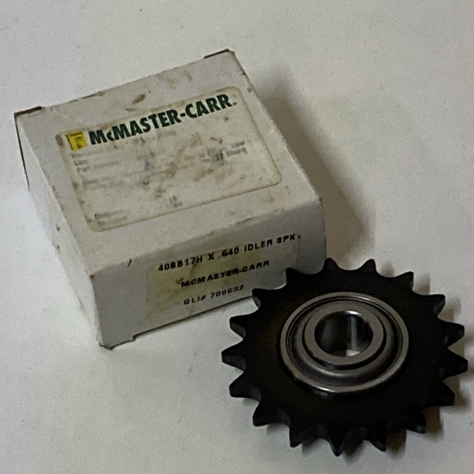 MCMASTERCARR 40BB17H X .640 IDLER SPKT 708632 for sale online eBay