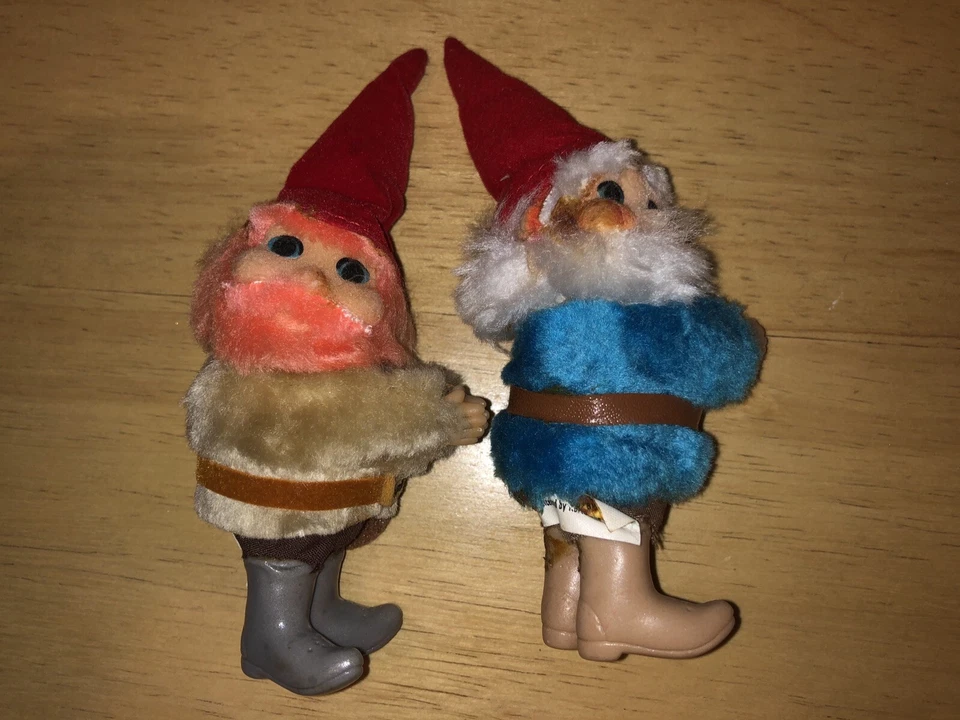 David The Gnom 2 Clip On plus 2 Troll Figure Lot Set Vintage 1988 80’s tv rare - Image 3 of 4