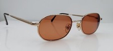 Vintage On-Guard OG-085 Gold Oval Metal Sunglasses USA FRAMES ONLY