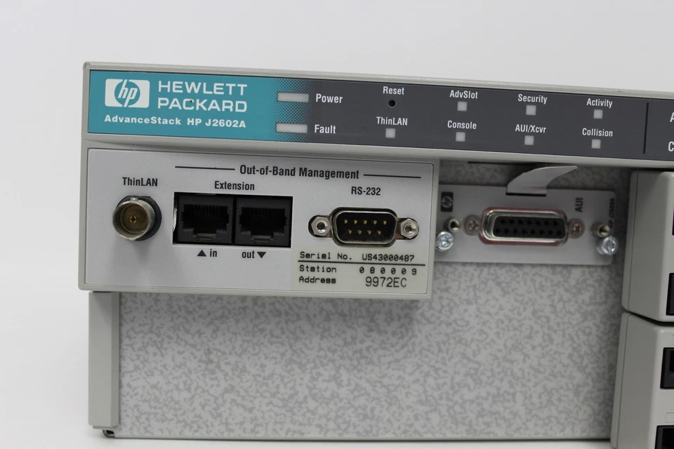 HP J2602A ADVANCESTACK ETHERNET 48 PORT HUB WITH WARRANTY - Image 2 of 4
