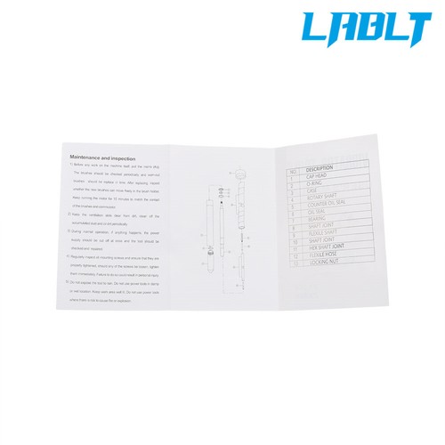 Vibrador de hormigón LABLT Vibrador de hormigón 1300 W con eje de cobre de 5 pies 110 V - Imagen 11 de 12