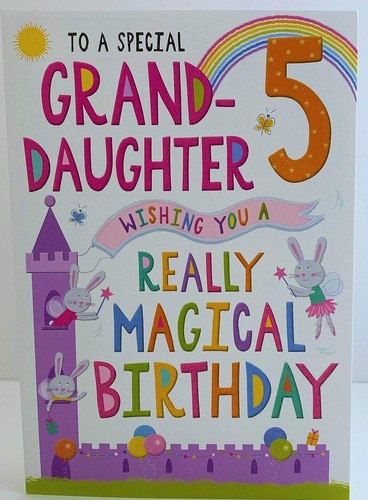5 Year Old Birthday Card For Son,Daughter,Granddaughter, Grandson Multi-Buy - Picture 8 of 39