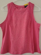 Member's Mark Women's Soft Ribbed Cropped Tank Top Pink Size Medium
