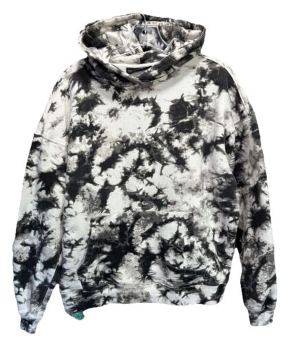 No Boundaries Black/White Tie Dye Long Sleeve Pullover Hoodie Size S (34-36)