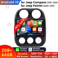 2+64GB Android13 CarPlay Car Stereo Radio GPS For Jeep Patriot Compass 2009-2016