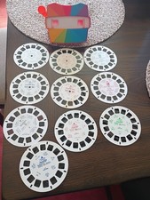 Image 3D View-Master Viewer Rainbow  10 Reel Lot White House Snow White