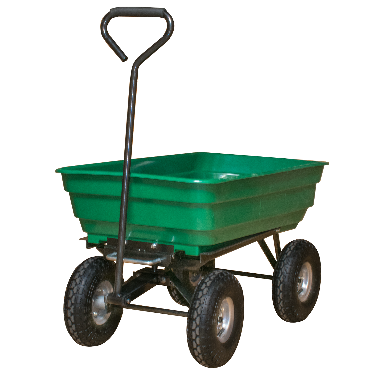 KCT HEAVY DUTY  PULL ALONG TIPPER CART TRAILER 75 LITRE LARGE TIPPING BARROW