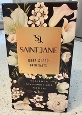SAINT JANE Deep Sleep Bath Salts Magnesium, Peptides Luxury Floral 12oz /355mL