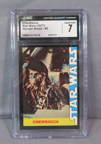 1977 Wonder Bread Star Wars #9 Chewbacca — CGC 7