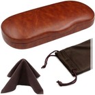 Glasses Case Hard Shell for Small - Medium Frames - Eyeglass Clam Shell Hard ...