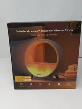 Dekala Arches Sunrise Alarm Clock with 15W Fast Wireless Charging, Black Noise