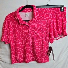 art class by Target girls size XL 14 pink hearts, 2 pc sleepwear, Pajamas Set