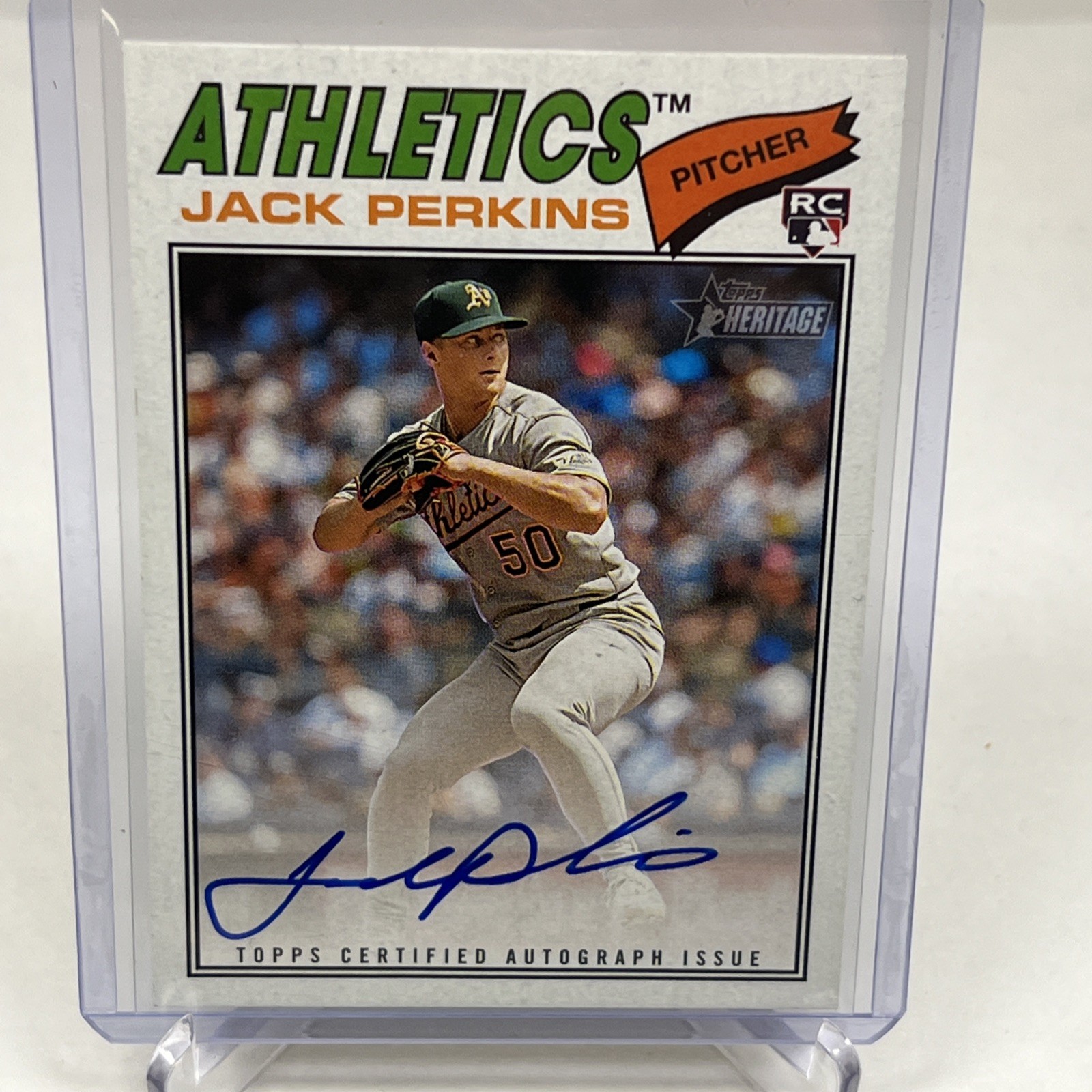 2026 Topps Heritage - Real One Autographs Jack Perkins #ROA-JP (AU, RC)