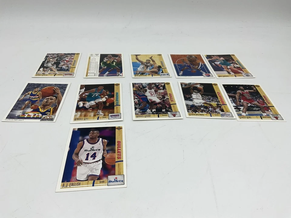 Lote de 11 tarjetas de baloncesto de la NBA Upper Deck de colección Horace Grant Bulls Gill Polynice Foto 2 de 4