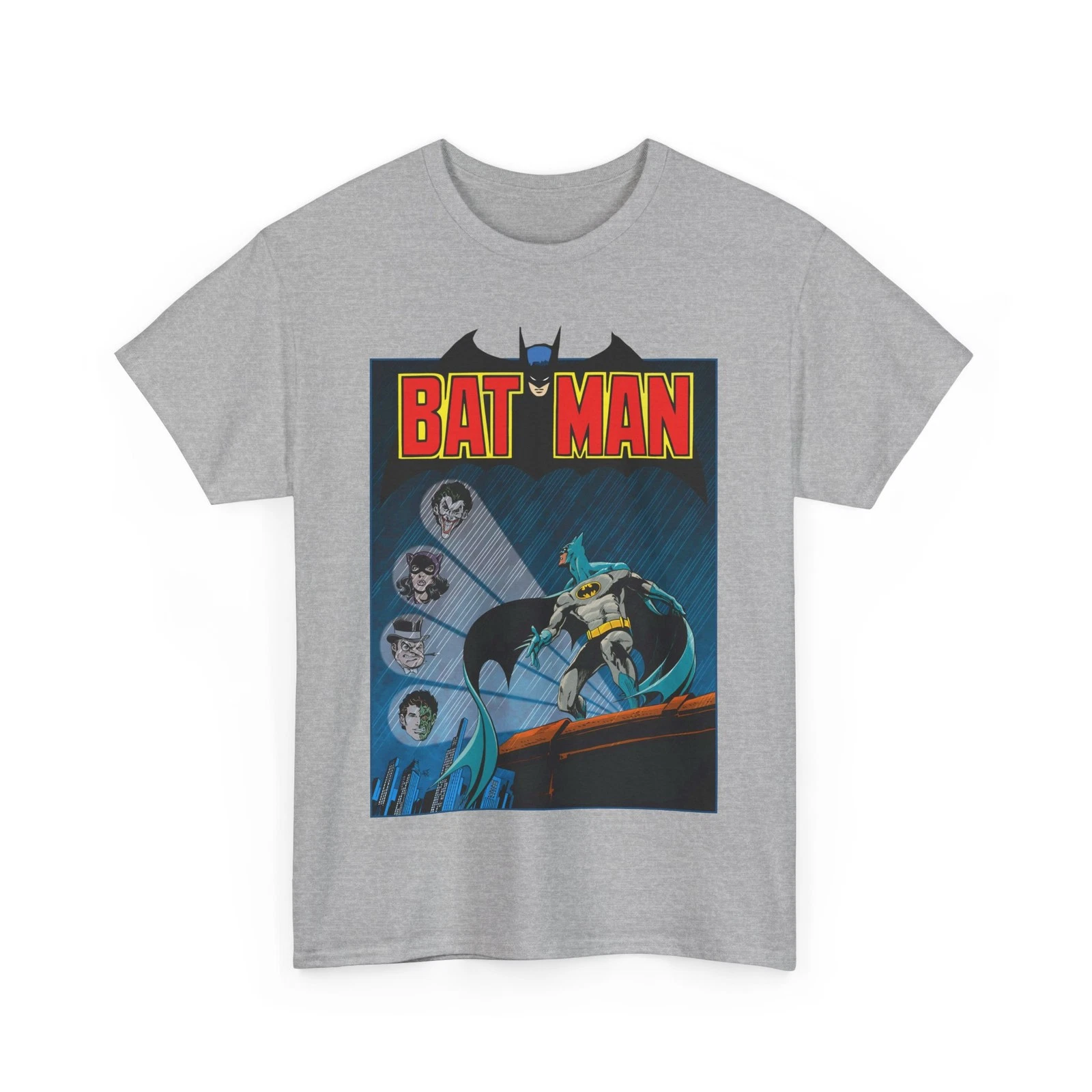 Batman T-Shirt - DC Comics - Catwoman, Joker, Two-Face, Penguin - Bronze Age Art