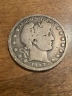 1897 O BARBER SILVER HALF DOLLAR