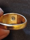 Vintage 18KHGE Cubic Zirconia Man's Ring Size 11 — photo 4