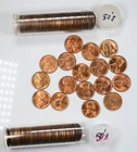 1950's Lincoln Wheat Cent Penny Rolls 1c -See Description Lot of 2