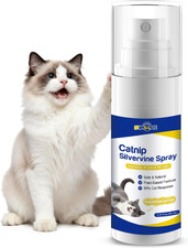 Upgraded Catnip Spray for Cats with Silvervine  Natural Dual-Plant Formula,Loved