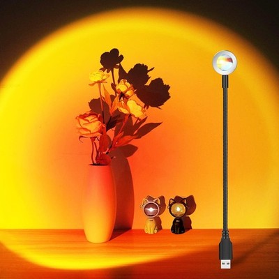 Sunset Lamp, Sunset Projection Lamp mit USB, Sonnenuntergang Lampe ?360