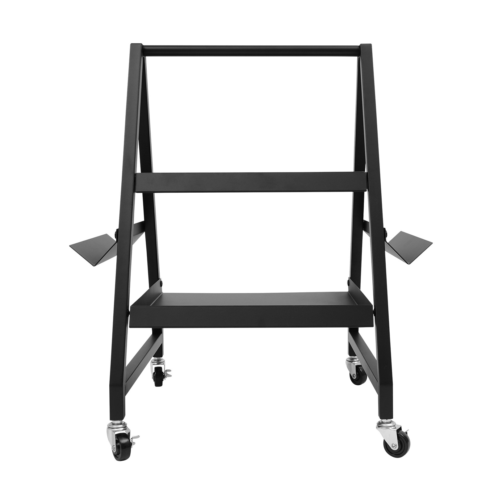 2 Tier Rolling Tool Cart 40 LBS Capacity Service Cart for Warehouse Portable
