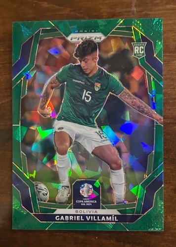 2024 Panini Prizm CONMEBOL Copa America Gabriel Villamil #127 Green Ice Prizm