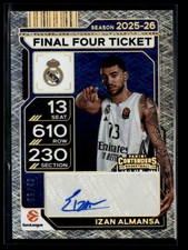 Izan Almansa 2025-26 Contenders EuroLeague Final Four Ticket Auto 06/49 [wyf32